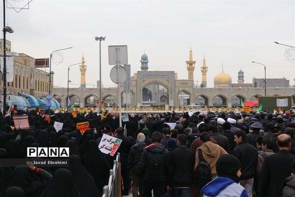 راهپیمایی 9 دی در مشهد
