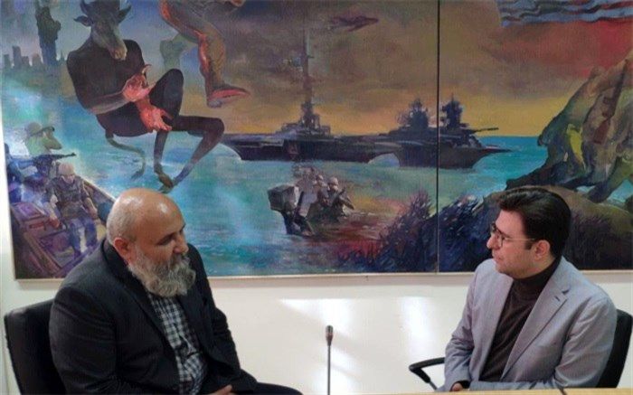 دیدارمدیرکل هنرهای تجسمی ارشاد با دبیرکل جشنواره هنر مقاومت