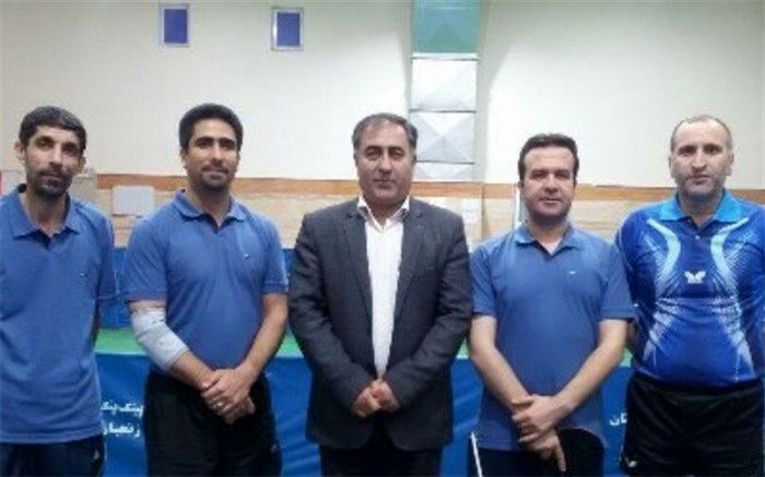 قهرمانی تیم تنیس روی میز برادران آموزش و پرورش استان زنجان در مسابقات کارکنان دولت