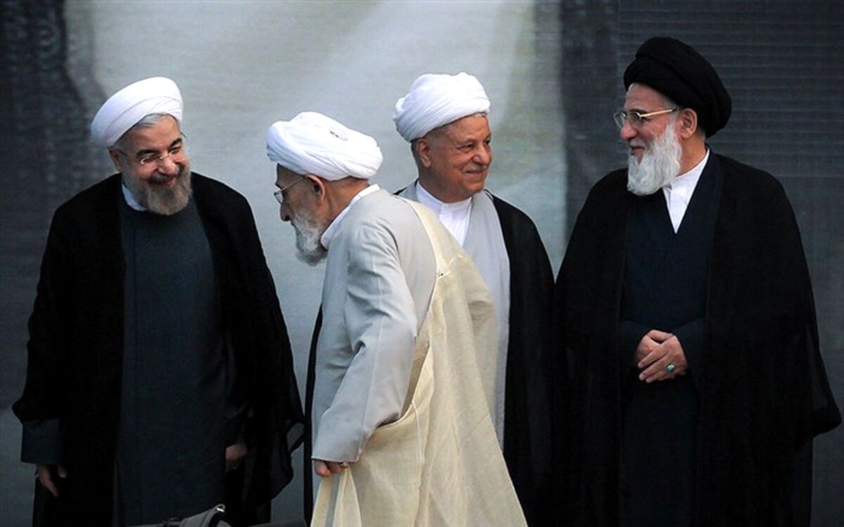 تصویر/ هاشمی رفسنجانی، هاشمی شاهرودی، مهدوی کنی و حسن روحانی در یک قاب