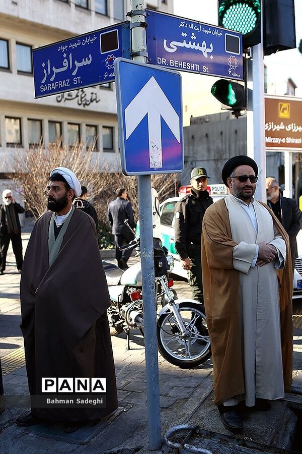 مراسم تشییع پیکر آیت‌الله هاشمی شاهرودی در تهران
