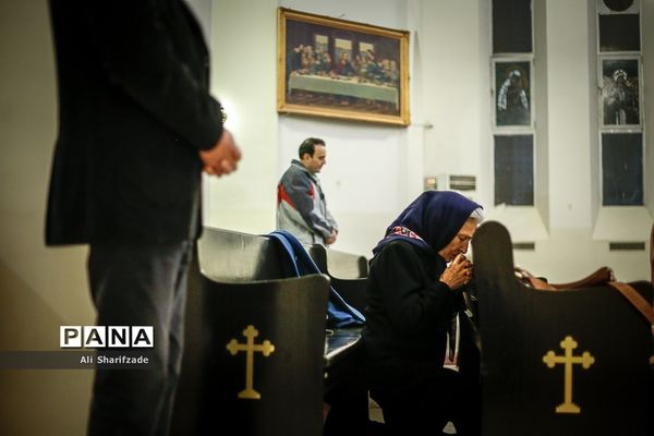 مراسم میلاد حضرت عیسی مسیح در کلیسا حضرت مریم