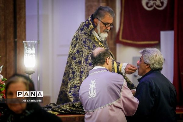 مراسم میلاد حضرت عیسی مسیح در کلیسا حضرت مریم