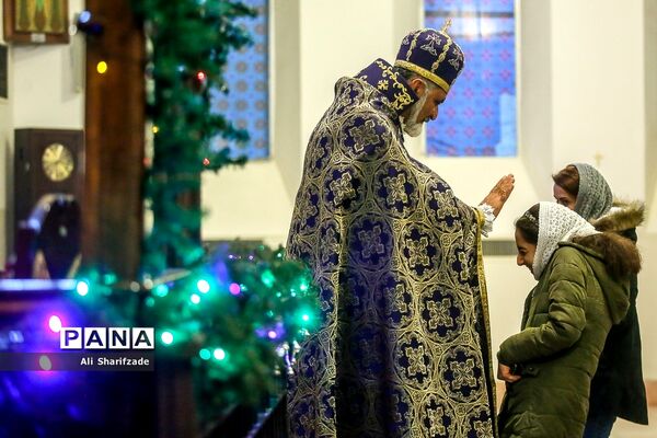 مراسم میلاد حضرت عیسی مسیح در کلیسا حضرت مریم