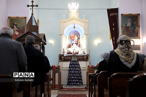 مراسم جشن سال نو ارامنه در کلیسای تارگمانچاتس مقدس