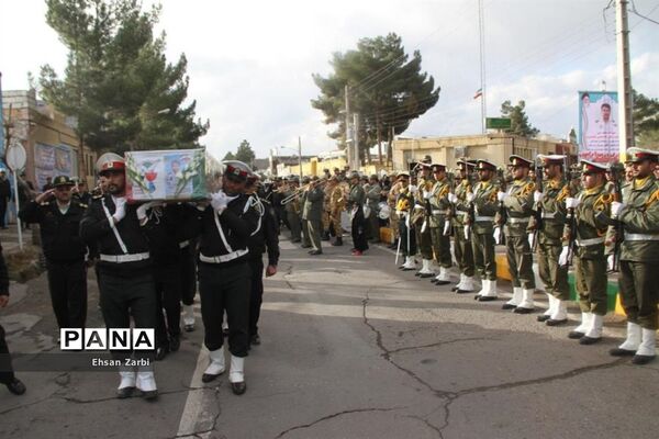 مراسم تشیع پیکر پاک و مطهر  شهید غلامحسن جام‌دوست در تربت جام
