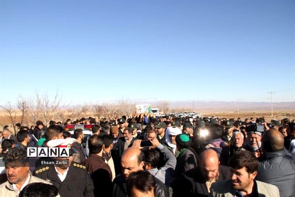 مراسم تشیع پیکر پاک و مطهر  شهید غلامحسن جام‌دوست در تربت جام