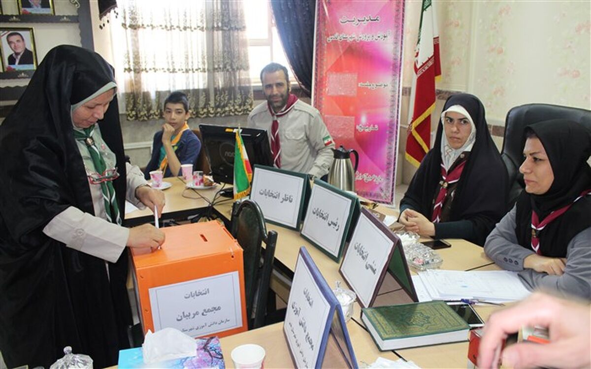 برگزاری انتخابات مجامع اعضا و مربیان سازمان دانش‌آموزی  شهرقدس