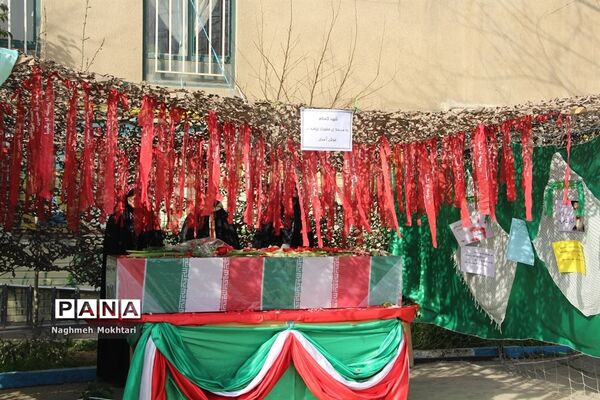 تشییع پیکر مطهر شهید گمنام در مدارس شهرری