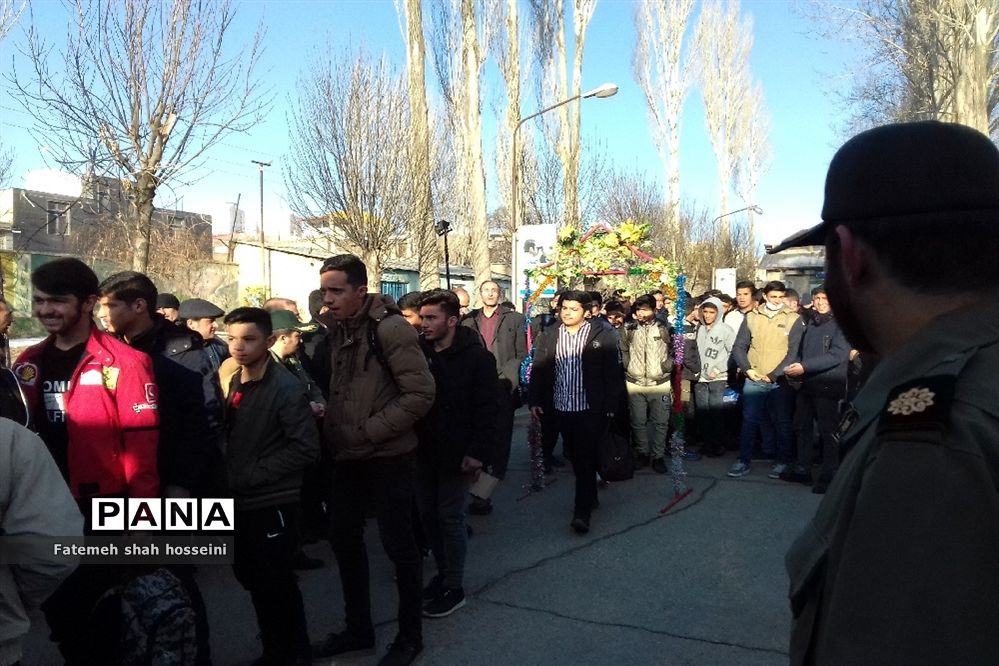 اعزام دانش‌آموزان پسر شهرستان فیروزکوه به اردوی راهیان نور