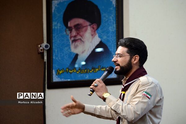گردهمایی مربیان پیشتاز سازمان دانش‌آموزی خوزستان بمناسبت چلمین سالگردپیروزی انقلاب اسلامی اهواز-1