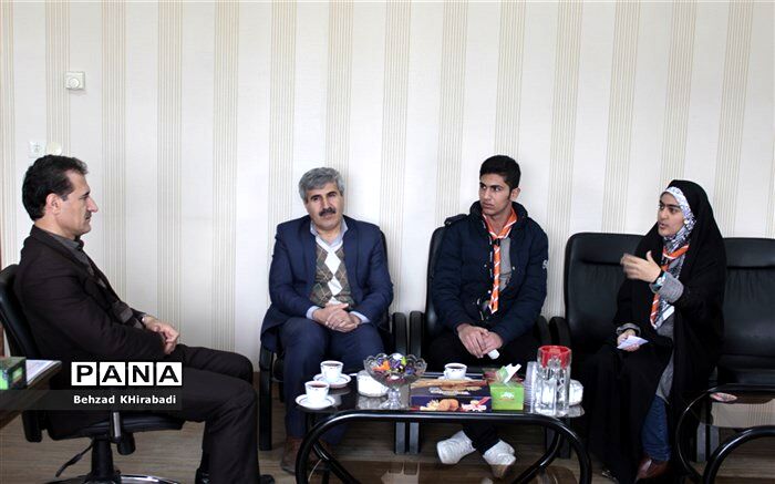 نمایندگان مجلس دانش آموزی استان کردستان با مدیر کل آموزش و پرورش استان دیدار کردند