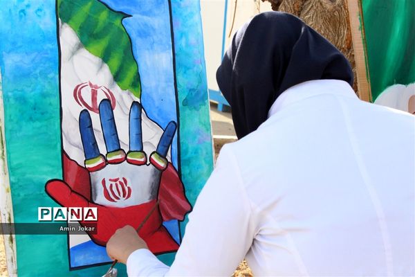 آیین نواختن زنگ انقلاب در مدارس استان فارس