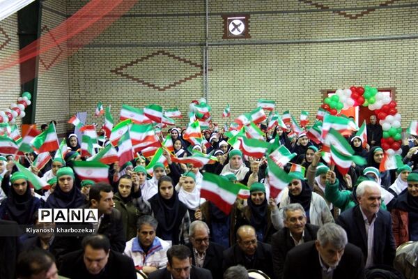 آیین نواختن زنگ انقلاب در مدرسه شهید ساکو مجنونیانس ارومیه