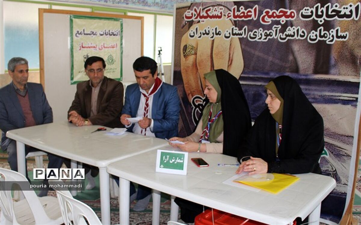 انتخابات مجمع مربیان و اعضا پسرسازمان دانش‌آموزی مازندران برگزار شد