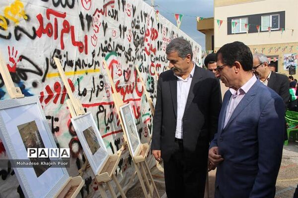 نواختن زنگ انقلاب در مدارس استان بوشهر-1