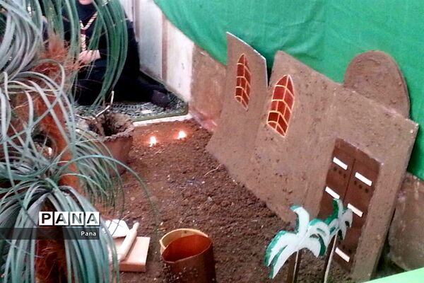 مراسم سوگواری ایام فاطمیه اعضای تشکل پیشتازان دبیرستان خدیجه کبری(س) سراب