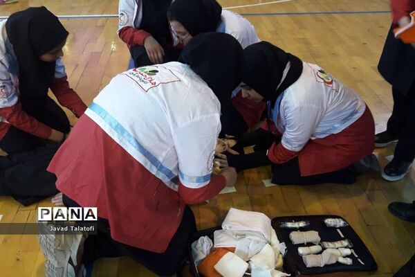 مانور یاوران انقلاب پیشتازان ناحیه 2 ری در چهلمین سالگرد انقلاب اسلامی