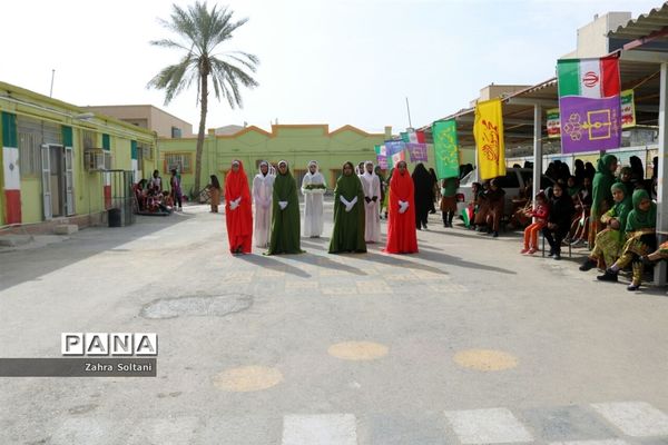 برگزاری جشن چهلمین سالگرد انقلاب اسلامی و اختتامیه المپیاد ورزشی در مدارس شهرستان ایرانشهر