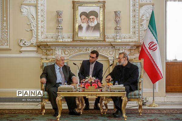 دیدار وزیر امورخارجه سوریه با علی لاریجانی