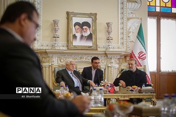 دیدار وزیر امورخارجه سوریه با علی لاریجانی