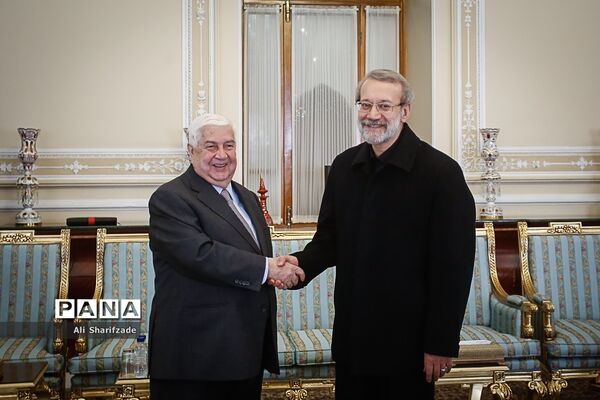 دیدار وزیر امورخارجه سوریه با علی لاریجانی