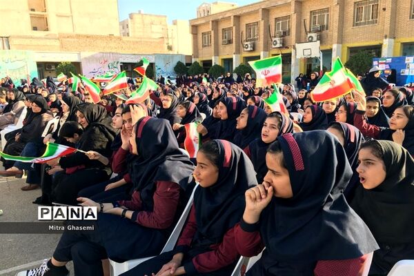 اختتامیه پنجمین المپیاد ورزشی درون مدرسه‌ای خوزستان در مدرسه دخترانه مهشاد شیرازی ناحیه ۴ اهواز
