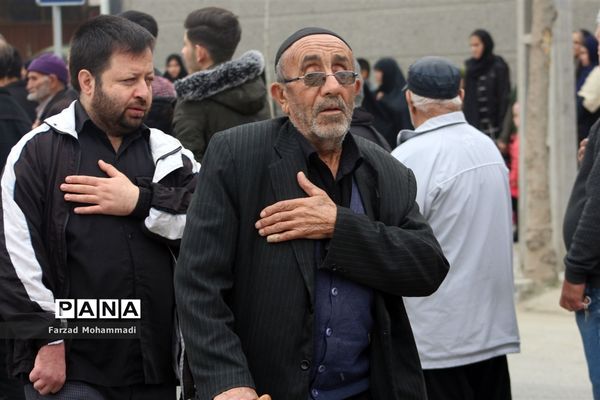 دسته‌ عزاداری هیئت رهروان شهدا به‌مناسبت ایام فاطمیه