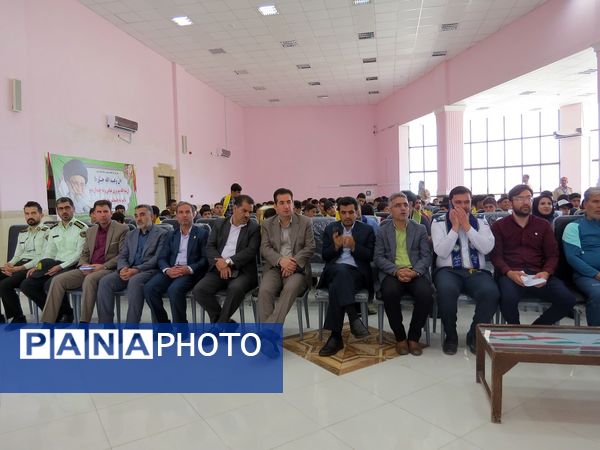 برگزاری اردوی تمشک پسران در اردوگاه شهید چمران بجنورد 