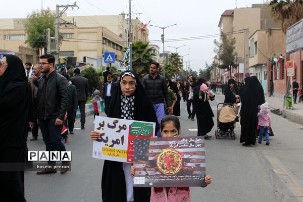 راهپیمایی 22 بهمن در زاهدان