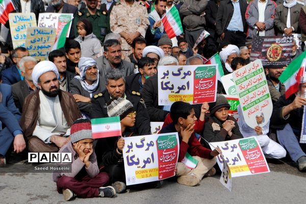راهپیمایی بزرگ 22 بهمن در شهرستان زیرکوه