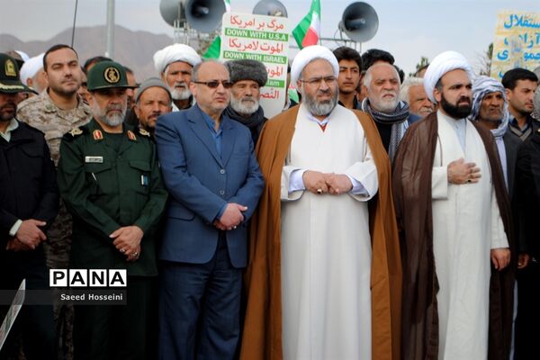 راهپیمایی بزرگ 22 بهمن در شهرستان زیرکوه