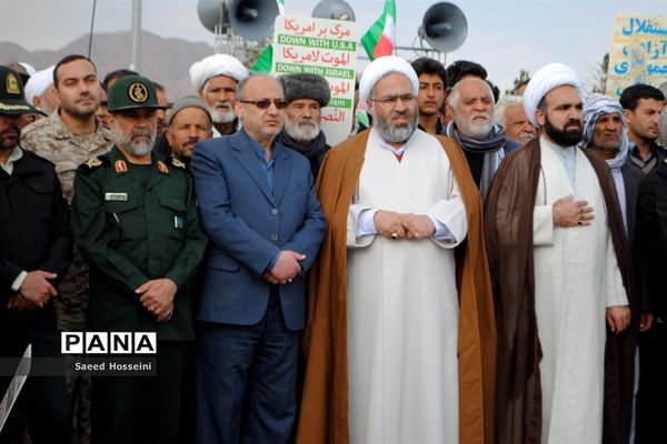 راهپیمایی بزرگ 22 بهمن در شهرستان زیرکوه