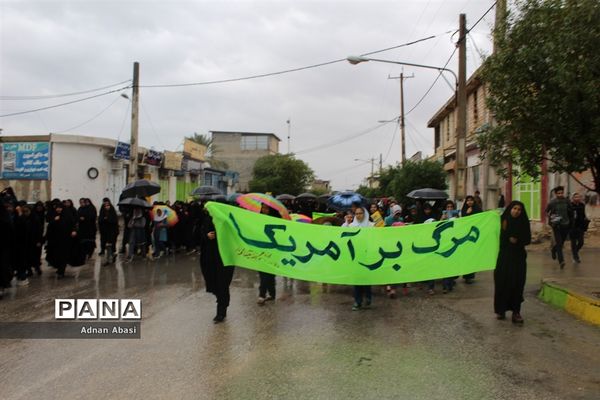 راهپیمایی یوم الله ۲۲ بهمن‌ماه در گله‌دار