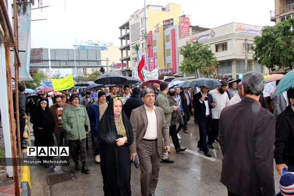 مراسم راهپیمایی 22 بهمن در بوشهر-1