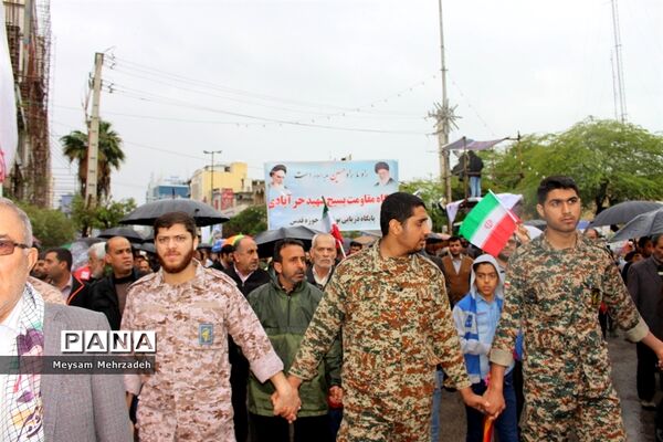 مراسم راهپیمایی 22 بهمن در بوشهر-1