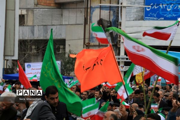 راهپیمایی ۲۲ بهمن در ساری