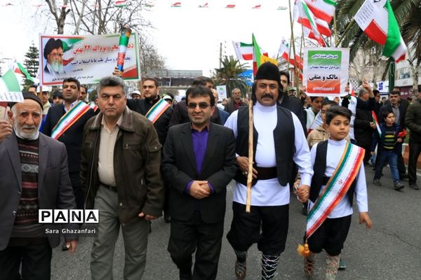 راهپیمایی ۲۲ بهمن در ساری