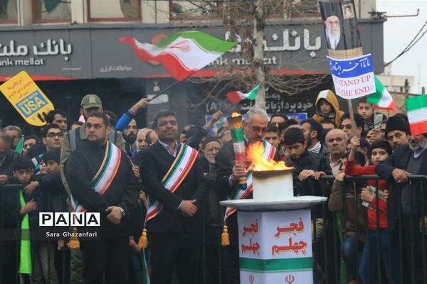 راهپیمایی ۲۲ بهمن در ساری