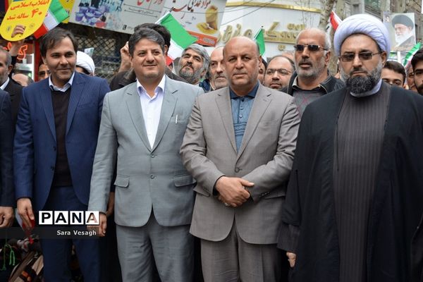 راهپیمایی عظیم  چهلمین سالگرد جمهوری اسلامی ایران در شهریار