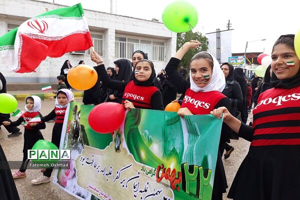 حضور پرشور مردم مسجدسلیمان در راهپیمایی ۲۲ بهمن