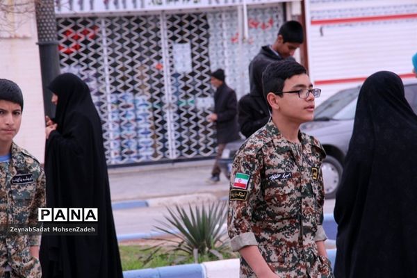 مراسم راهپیمایی 22 بهمن  در شهرستان بشرویه  خراسان جنوبی