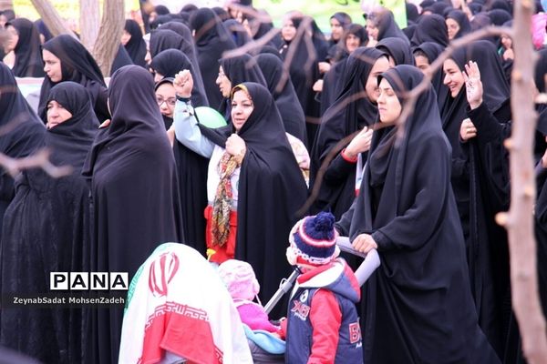 مراسم راهپیمایی 22 بهمن  در شهرستان بشرویه  خراسان جنوبی