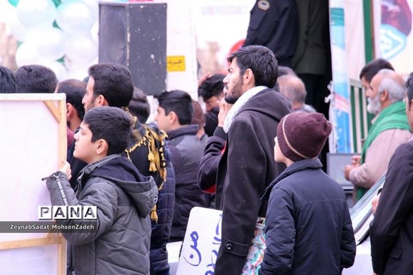 مراسم راهپیمایی 22 بهمن  در شهرستان بشرویه  خراسان جنوبی