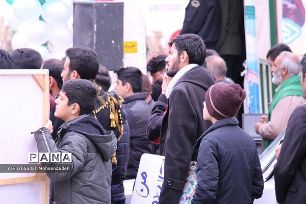 مراسم راهپیمایی 22 بهمن  در شهرستان بشرویه  خراسان جنوبی
