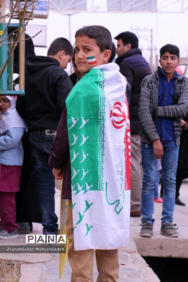 مراسم راهپیمایی 22 بهمن  در شهرستان بشرویه  خراسان جنوبی