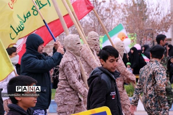 مراسم راهپیمایی 22 بهمن  در شهرستان بشرویه  خراسان جنوبی