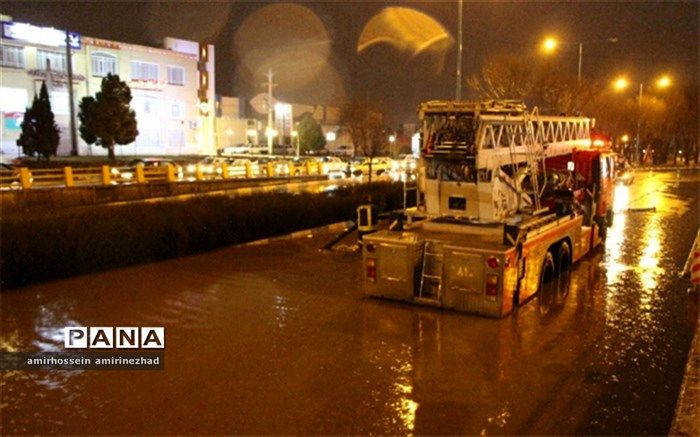 آب گرفتگی پل شهدای اصناف یزد