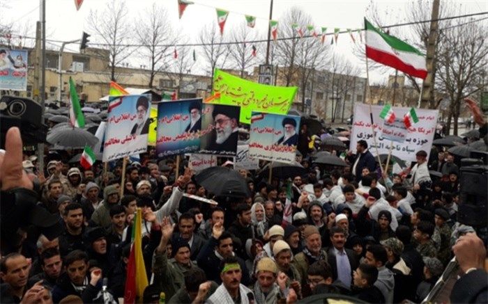 حضور پرشور مردم ولایت‌مدار سلسله در راهپیمایی 22 بهمن