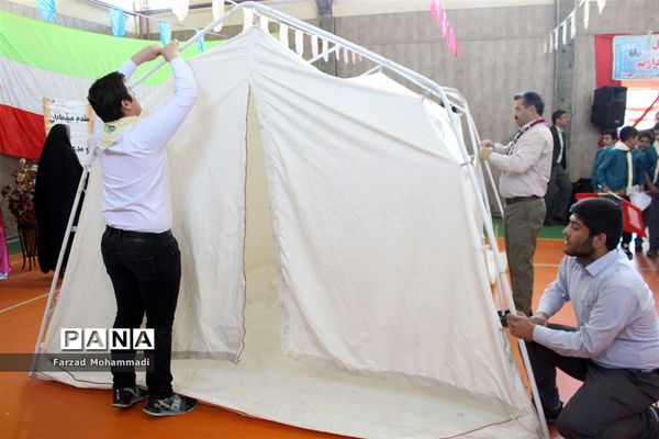 برگزاری مانور تشکیلاتی یاوران انقلاب در چهاردانگه